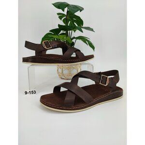 Chaco's Women's Wayfarer Brown Leather Sandals Size 9 US